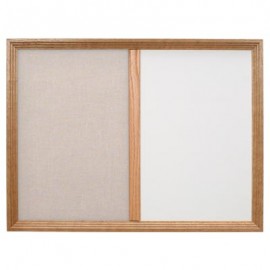 36 x 24" Decorative Framed Dry Erase and Cork Combo Board